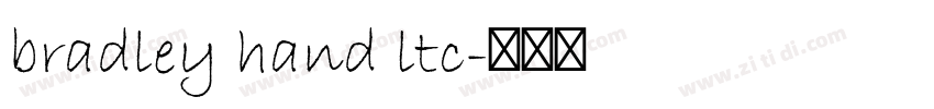 bradley hand ltc字体转换